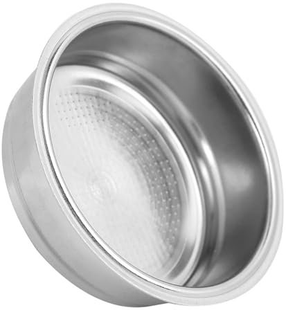 51mm Filterkorb kompatibel, Wiederverwendbare Edelstahl Siebträgerfilterkorb, Filterkorb Kaffeesieb Espresso Sieb kompatibel, Zubehör für Espressomaschine, 8-10g Kaffeefilterkorb für das Home Office