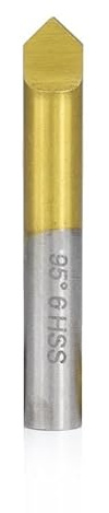 1pcs Key Cutter TiN Coated HSS Flat Knife Drill Bit 95-110 Degree For Key Cutting Machine Parts Key Milling Machine Guide Pin(6x105 Degree)