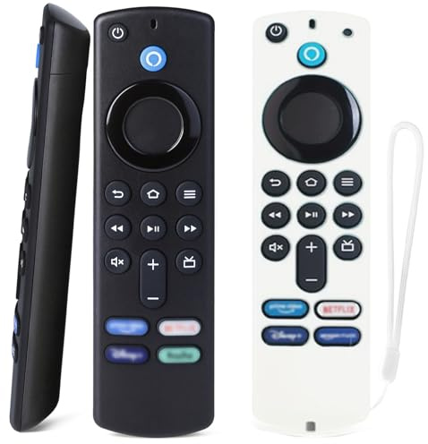 Fire Stick ersättningsfjärrkontroll, Fire Stick 3:e generationens röstfjärrkontroll kompatibel med Amazon Fire Stick, Fire Stick 4K/Max/Lite/Firestick kontroll för Amazon Fire TV Cube (L5B83H)