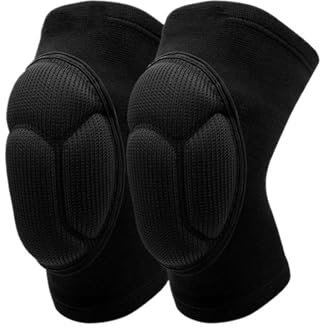 HNULGVI Ginocchiera 1 Paio di Ginocchiere for Supporto Sportivo Fitness, Ginocchiere Spesse for Calcio, pallavolo, Ginocchiere(M)