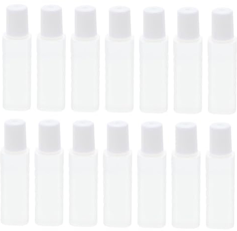 OUNONA Lot De 25 Petites Bouteilles En Plastique 20 Ml Étanches Pour Lentilles De Contact Accessoires De Voyage Compact Pour Solutions Oculaires Et Sérum Physiologique