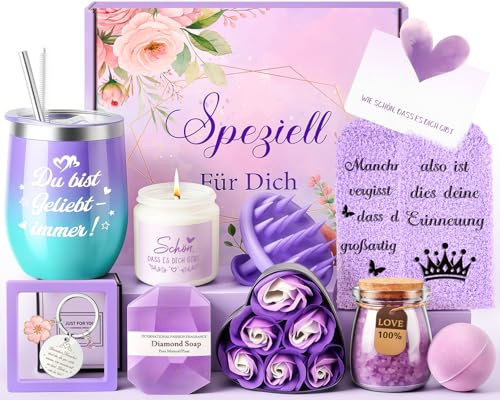 Giftota Geschenke für Frauen, 11-tlg. Spa Selfcare Geschenkidee für Frauen, Wellness Geschenkset Freundin Geburtstag Valentinstag Muttertag Weihnachtstag Geschenkideen Mama, Schwester, Beste Freundin