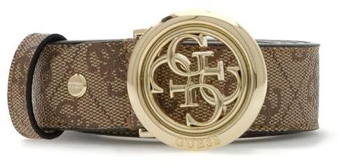 GUESS Gürtel Janie Logo Adjustable Belt H30 W95 Latte Logo hellbraun kürzbar