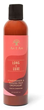-As I Am- Acondicionador sin aclarado LONG&LUXE -237ml- Ayuda a fortalecer el cabello-