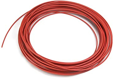 Othmro PE-Schrumpfschlauch, 0,6 mm Durchmesser, 10 m Länge, 2:1, elektrische Isolierung, Draht, Kabel, Schlauch, Umwicklung, Rot, 1 Stück