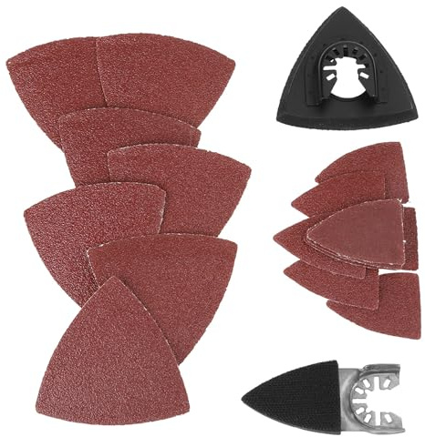 Multitool Zubehör 82-teilig, Klett-Schleifscheiben Schleifpad Kit, Multitool Sandpad für Fein, zum Schleifen Polieren Rost Entfernen Schleifen Jade Schmuck