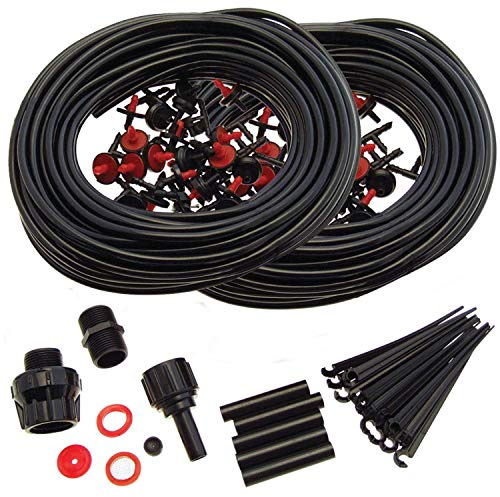 23m Micro Irrigation Watering Kit | Automatic Garden Plant Greenhouse Water System| Ideal For: Hanging Baskets, Pot Plants, Flower Beds, Borders, Greenhouses | Provides Slow And Even Watering