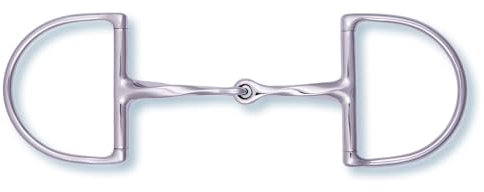 Stübben Gebiss 2256 D-Ring Trense gedrehtes Mundstück - 14,5 cm - 16 mm - Edelstahl