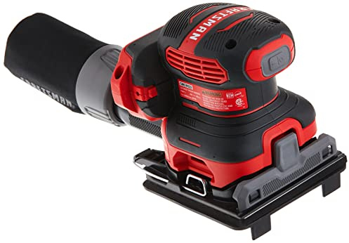 CRAFTSMAN V20 Sander, Cordless, 1/4 Sheet Sander, 9,000-12,000 OPM Bare Tool Only (CMCW222B)
