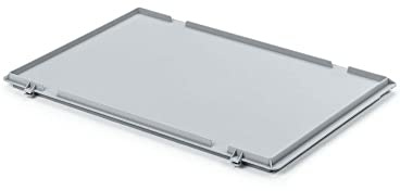 PROREGAL Couvercle à charnière pour conteneur euro - Dimensions (H x l x P) : 2,7 x 40 x 60 cm