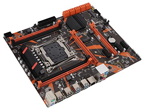 Dpofirs Carte Mère X99 LGA 2011-3, Carte Mère PC avec 4 Emplacements de Mémoire DDR4, NVME M.2, Interface de Module WiFi, Carte Réseau Gigabit Carte Mère D'Ordinateur pour Ordinateur de