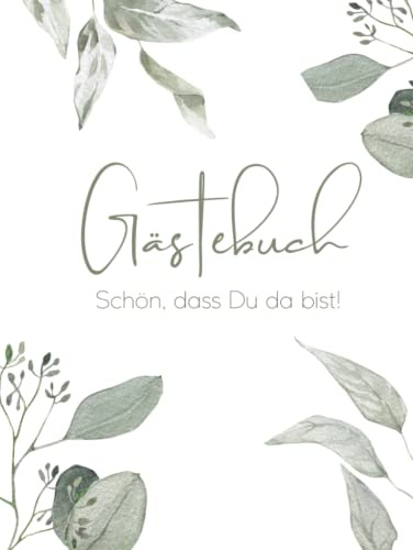 Gästebuch für Feste zum Ausfüllen | Hardcover Gästebuch mit Blanko Seiten für Hochzeit, Geburtstag, Polterabend, WG Party, Einzug, Abschiedsparty, ... | Kreative Geschenkidee für jeden Anlass