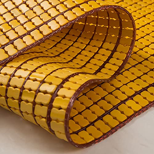 YUJIANHUAA Sommer Isomatte Schlafmatten,Bambusmatte Bettwäsche,Faltbare Bambus-kühlmatratze,Atmungsaktive Karbonisierte Mahjong Matte,Glatte Gratfrei,für Schlafzimmer,Wohnzimmer,Sofa,Bett (120x190cm)