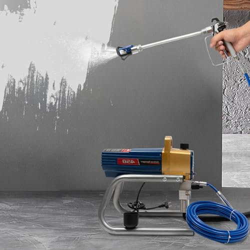 Farbsprühsystem Airless Farbsprühgerät 1500W 2.2L/min 22Mpa Hochdruck Farbspritzgerät Lackiergerät, zum Streichen von Türen, Möbeln, Innenwänden, Decken