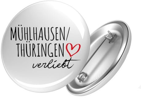 Huuraa Button Mühlhausen/Thüringen verliebt Geschenk