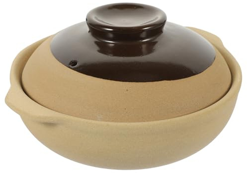 Alipis Casserole Céramique Pour Cuisson Mijotée Pot à Soupe Résistant Chaleur Marmite Simple Et Pratique Pour Usage Quotidien