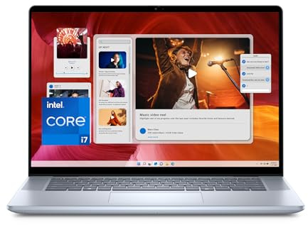 Dell Inspiron 16 Plus (7640) Ordinateur Portable 16'' Écran 2,5K, Intel Core i713620H, 16Go RAM, 512Go SSD, Intel UHD Graphique, Windows 11 Home, Clavier rétroéclairé AZERTY - Bleu Clair