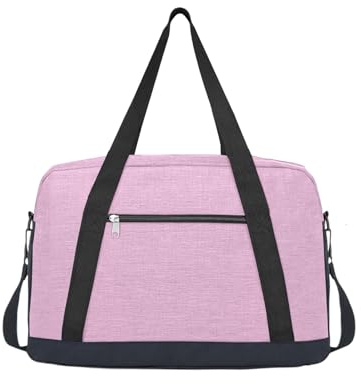 flintronic Klein Mini Reisetasche, Sporttasche 14L Kleine Sporttasche, Sport Travel Bag Weekender Damen für Reisen Gym Yoga, Handgepäck Tasche für Flugzeug, 40x20x25cm - Rosa