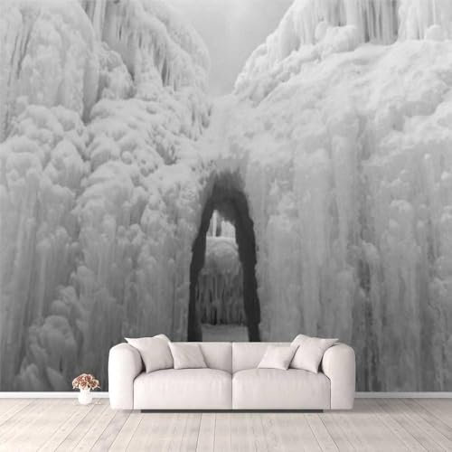 Ice Tunnel Landscape Wall Mural Peel and Stick Self-Adhesive Wallpaper Large Sticker Foil Wall Decor Print Picture Image Wall Stickers Wall Posters Children's Room Wall Art -32670345305