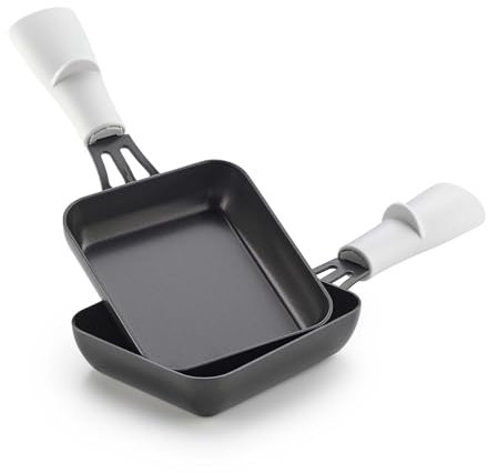 LAGRANGE - Lot de 2 poêlons Raclette Rectangulaires PTFE