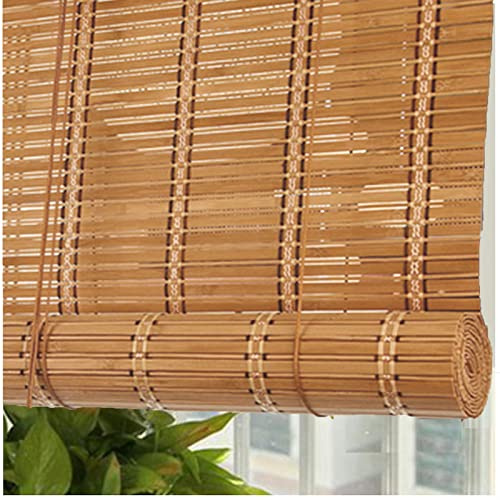 Tende oscuranti in bambù naturale, tende veneziane in legno per interni/esterni, tende da sole, dimensioni personalizzate: 50/70/90/110/130 cm LxH: 135 x 240 cm