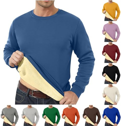 AEGJEGVD Pull Polaire Homme Hiver Chaud Sweat Hommes Polaire Zippé sans Capuche Sportif Sweatshirts Manche Longue Casual Grande Taille Confortable Sweats Pulls en Polaire d'hiver Chaud de Sport
