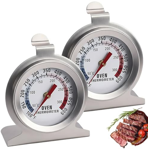 2 Stück Thermometer Kochen, Bratenthermometer, Ofenthermometer Für Backofen, Kerntemperaturmesser, Präzise Temperaturmessung, Ideal Für Fleisch Und Backwaren