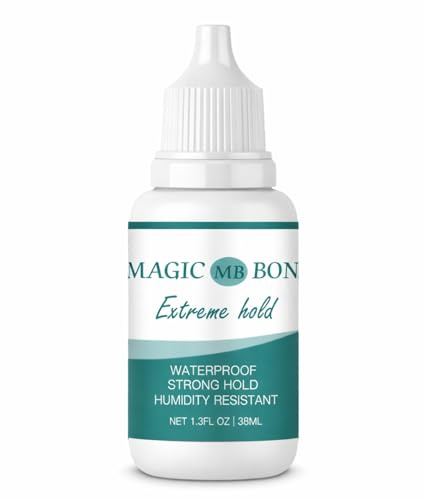 Lace Wig Glue,Wig Glue Lace Front,38ml Strong Hold Invisible Bonding Adhesive Hair Glue for Wigs - Waterproof Latex-Free and Oil-Resistant Adhesive,Latex-Free and Oil-Resistant Adhesive (Blue)