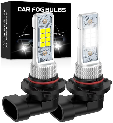Teguangmei 9005 9006 Bombillas LED Antiniebla, 10000LM 6500K Blanco 600% de Brillo, CSP Chips 9005 9006 HB3 HB4 LED Antiniebla Luces de Circulación Diurna, Tamaño Original Conectar y Listo, 2 Piezas