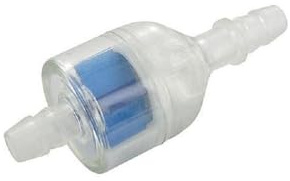 Benzinfilter Fast Flow II blau, 7mm, kompatibel mit Roller, Quad, Mofa | Zusatz-/Ersatzfilter, rund, große Benzinkammer, 7mm-Anschluss; kompatibel mit Maxiscooter, Schaltmoped, Leichtkraftrad