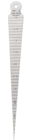 Kegellehre TOPINCN 1-15mm Rostfreie Bohrung Konuslehre Blendenskala Keil Feeler Bohrung Metrisch Imperial