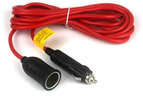 Aofan Zigarettenanzünder Verlängerungskabel 3,6m - 12V/24V 18AWG 15A Sicherung - Auto Kabelverlängerung für Wohnmobil, Kühlbox, Luftpumpe, Navi - Universelle 12V Steckdosen Verlängerung