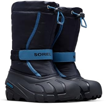 Sorel unisex – barn Flurry Boot Vinterkängor, Collegiate Navy/Atmosphere, 36 EU