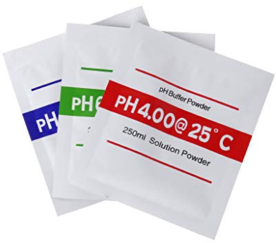 Yyooo pH-Pufferpulver für Tests, Messgerät, Kalibrierung, PH 4,00, 6,68, 9,18, 3 Stück