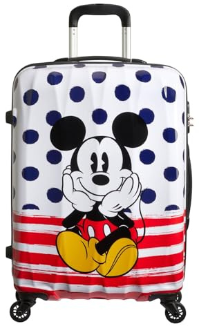 American Tourister Disney Legends - Spinner M, Kindergepäck, 65 cm, 62,5 L, Mehrfarbig (Mickey Blue Dots)