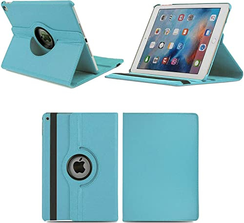 PROTech - Funda protectora inteligente para iPad Air 2/2ª generación 2014 A1566 A1567 con soporte giratorio de 360 grados (turquesa)