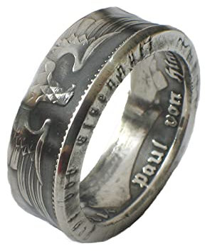 Münzring 5 Reichsmark Adler 1936-39 Silber 900er Größe 52 bis 71 Ring vintage