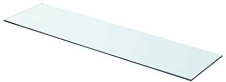 Tidyard Regalboden Glasregalboden Glasregal Glasablage Badablage Duschablage Glasboden Wandablage Badregal für Badezimmer, Glas Transparent 80 cm x 20 cm