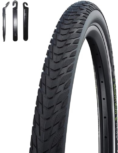 1 x Schwalbe Marathon E-Plus Smart D-Guard E-50 Schwarz-Reflex 50-584 inkl. Reifenheber