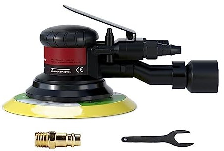 lijadora de pared Amoladora de aire for lijadora orbital neumática, máquina pulidora/rectificadora excéntrica al vacío de 125 mm/150 mm, herramientas neumáticas (Color : CentralVacuum Sander r, Size