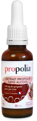 PROPOLIA - Propolis Sans Alcool - Complément Alimentaire Immunité pour Adultes & Enfants - Fabriqué en France - 100% Naturel - Flacon Pipette 30ml