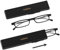 SZEOEOM Ultradünne faltbare Lesebrille für Damen und Herren,leicht,TR90, zu faltbar, kompakt,Computer-Lesegerät, tragbar, schlank,flach,stabiles Gehäuse,Schwarz +2.0 (Schwarz, 2, Dioptrien)