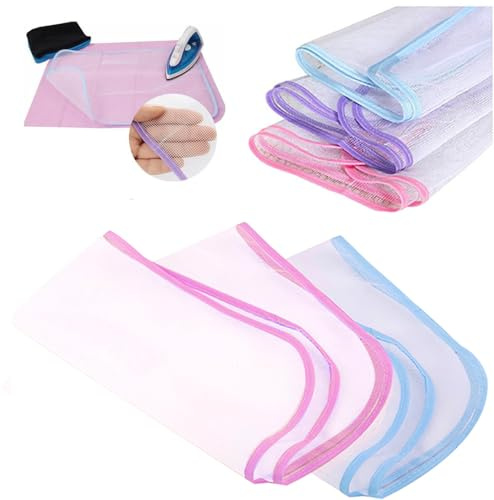HK Online 3 x Protective Mesh NET IRONING CLOTH -Iron Delicate Garments & Protect Your Clothes, NO Shine, No Marks, NO Scorch & Imprints, Take In Luggage & Travel 35 x 50cm (3 x CLOTH)