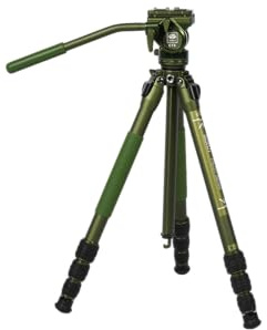 SIRUI CT04+CT5 Set treppiede per fotocamera, treppiede in alluminio leggero con testa panoramica a 360°, colonna centrale reversibile e vite autoregolante per viaggi e uso all'aperto