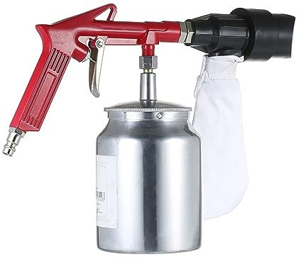 USKI Luftspritzpistolen-Set Multifunktionales Hand-Sandstrahlpistolen-Set, kleine Ausrüstung zur Entfernung von Verunreinigunn, Multi-Kaliber-Sandstrahl- und Rostentfernungswerkzeug