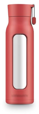 Water Bottle Shaker bouteille de boissons Thermos Portable, couvercle supérieur anti-fuite for sport, Fitness, salle de sport, Camping, pichet d'eau, bouteille à presser for vélo Bouteille ( Color : R
