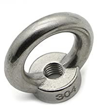 Hebeösenmuttern, Hebeösenschraube, Ringösenschraube, 2 Stück M3 M4 M5 M6 M8 M10 M12 M14 M16 M18 M20 Hebeösenmuttern aus Edelstahl 304 Hebeösenmuttern Ringösenschraube Ringhakenmutter (Color : Lifting