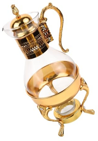 BIUDECO 1set Caffè Arabo Vintage Teiera e Tazze Con Vassoio Per Esperienza Di Caffè Elegante e Raffinata Design Antico e Decorativo Per Occasioni Speciali