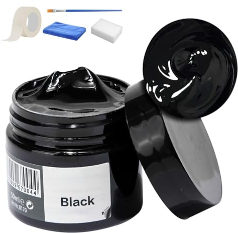 Recitem Leder Reparatur, Lederreparatur Creme, Lederbalsam, Leder-Restaurator, Lederreparaturset, Lederkratzer Reparatur für Leder Restaurierung Risse Löcher, Autositze, Sofas, Sofas,Schuhe (Schwarz)