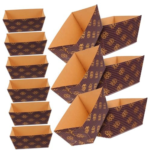 Hoement 25stücke Papier-kuchenhalter Ölfeste Papier-kastenbrotpfanne Zum Backen Kastenbrotpfannen Torteneinlagen